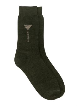 Olive Merino Wool Regular Length Winter Liner Socks | Men